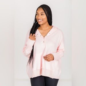 Pink lily NWT find you well hooded pink pullover